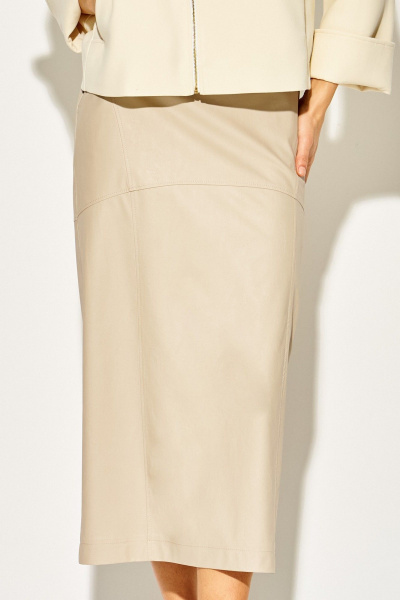 Юбка Laikony L-924 серо-бежевый - фото 3