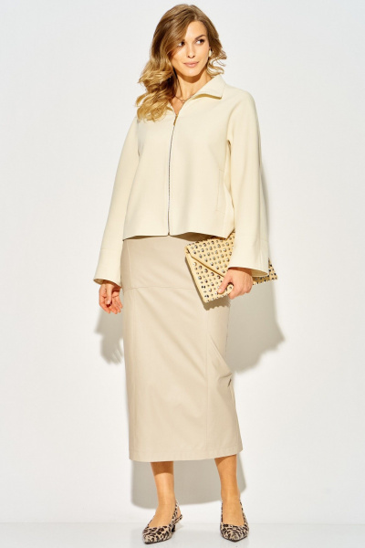 Юбка Laikony L-924 серо-бежевый - фото 2