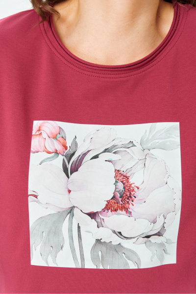 Джемпер Rumoda 2282 бордовый_дл. р. - фото 7