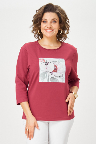 Джемпер Rumoda 2282 бордовый_дл. р. - фото 6