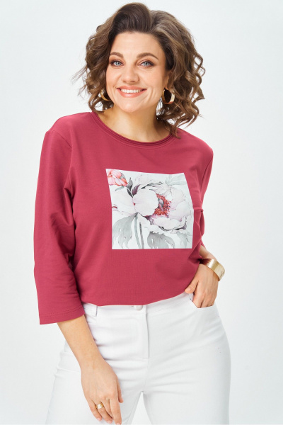 Джемпер Rumoda 2282 бордовый_дл. р. - фото 3