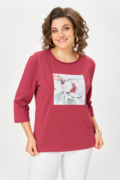 Джемпер Rumoda 2282 бордовый_дл. р. - фото 2