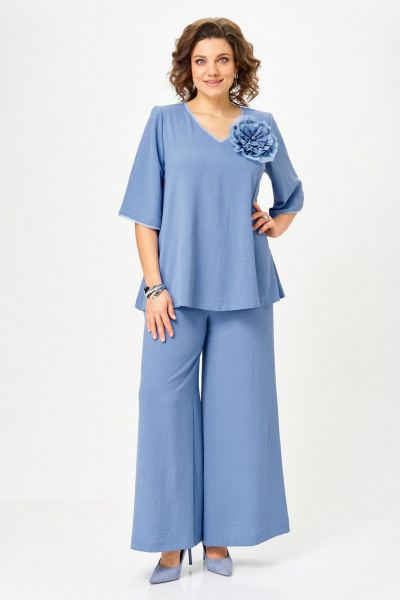 Блуза, брюки Svetlana-Style 1933 индиго - фото 3
