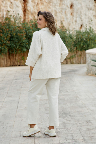 Брюки Vittoria Queen 27923бр сливочный - фото 6