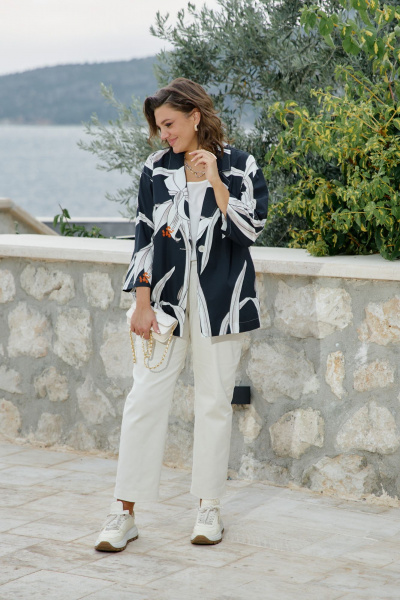 Брюки Vittoria Queen 27943бр сливочный - фото 3