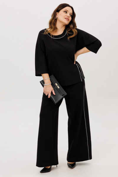 Блуза, брюки ANIDEN 6117-1 черный - фото 15