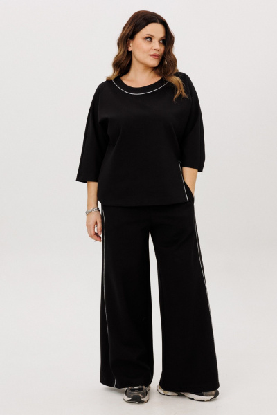 Блуза, брюки ANIDEN 6117-1 черный - фото 5
