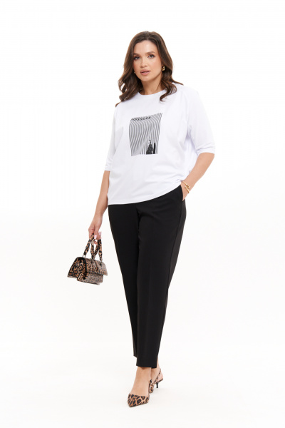 Джемпер Панда 101943 молочный - фото 2