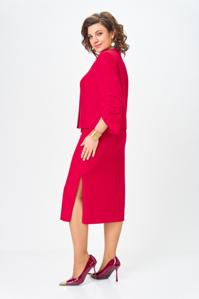 Жакет, юбка Vilena 1126 красный - фото 9