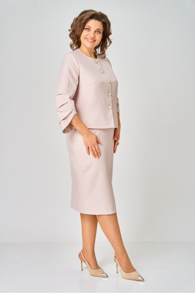 Жакет, юбка Vilena 1126 кремовый - фото 14