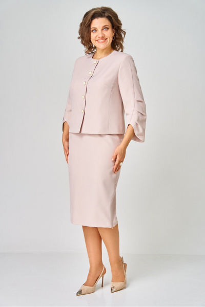 Жакет, юбка Vilena 1126 кремовый - фото 13