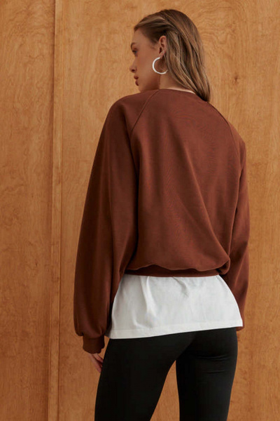 Свитшот 10DENCY 23622 коричневый - фото 7