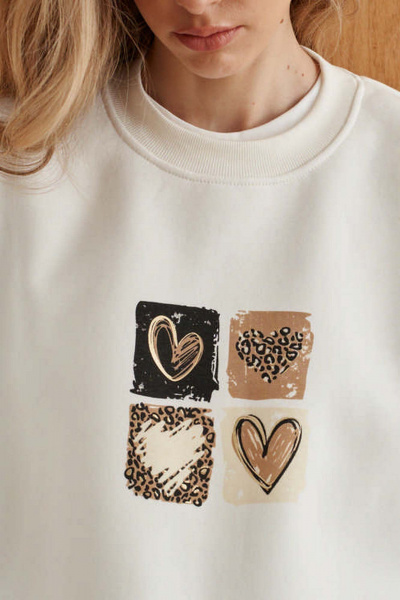 Свитшот 10DENCY 23624 молочный - фото 5