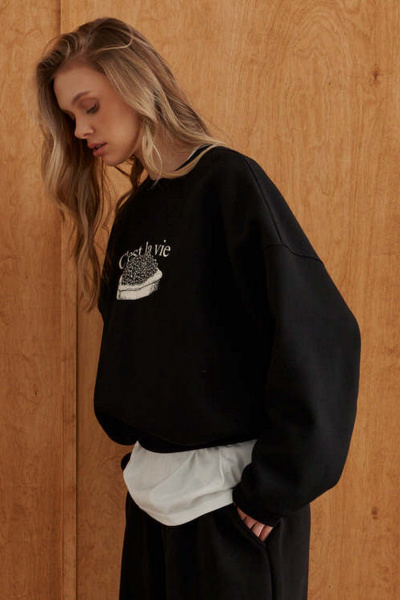 Свитшот 10DENCY 23651 черный - фото 7