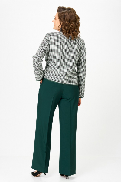 Брюки, жакет Vilena 1127 зеленый+зеленый - фото 3