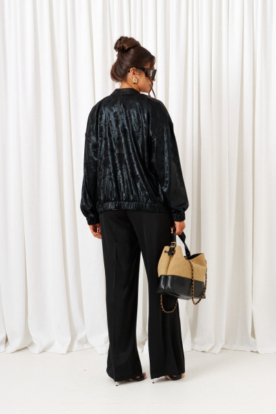 Блуза, брюки, топ Beautiful&Free 6427 черный-латте - фото 6