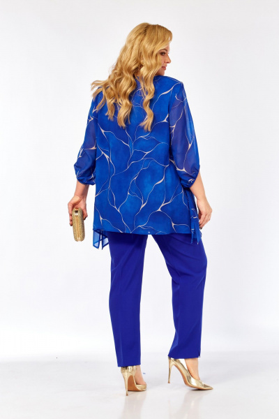 Блуза Элль-стиль 2263/15а василек - фото 14
