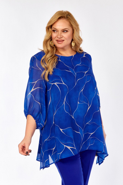 Блуза Элль-стиль 2263/15а василек - фото 6