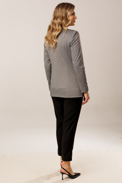 Брюки, жакет Faufilure C1512 серый - фото 3