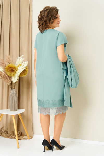 Жакет, платье VOLNA 1459 светлый_мятный - фото 7