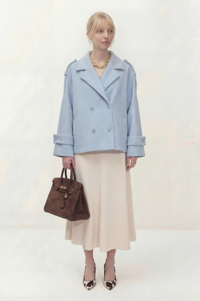 Пальто Lokka 1838 голубой - фото 2