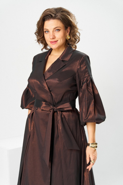 Платье Romanovich Style 1-2837 коричневый - фото 8