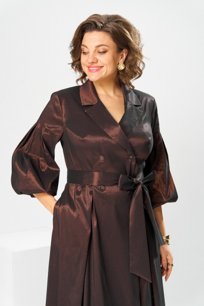 Платье Romanovich Style 1-2837 коричневый - фото 7