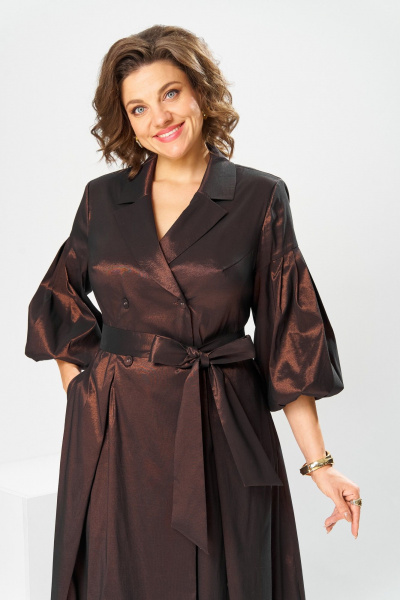 Платье Romanovich Style 1-2837 коричневый - фото 6