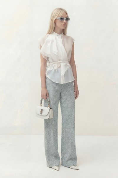 Блуза Lokka 1844 белый - фото 5