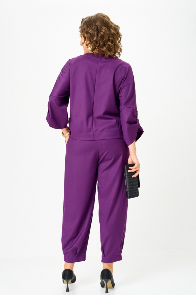 Брюки, жакет Michel chic 1436/1т пурпур - фото 5