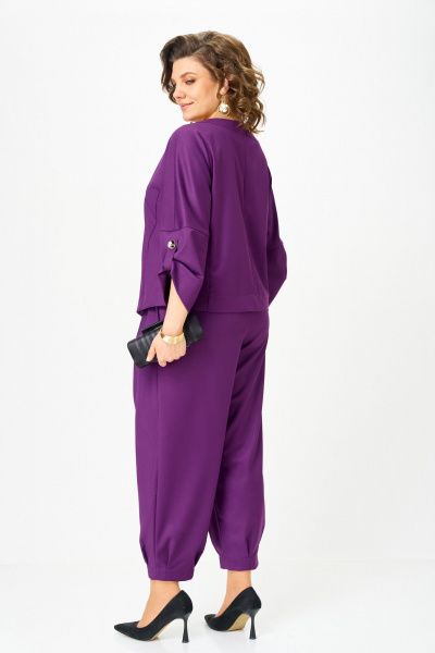 Брюки, жакет Michel chic 1436/1т пурпур - фото 4