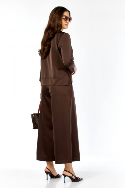 Блуза, брюки Taita plus 2605 шоколад - фото 6