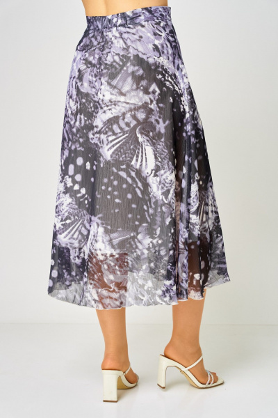 Жилет, юбка ANASTASIA MAK 1251-С молочный+мультиколор - фото 10