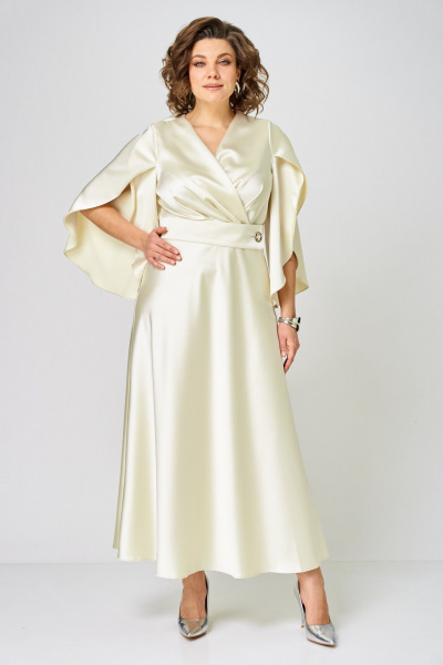 Платье ANASTASIA MAK 1309 молочный - фото 7