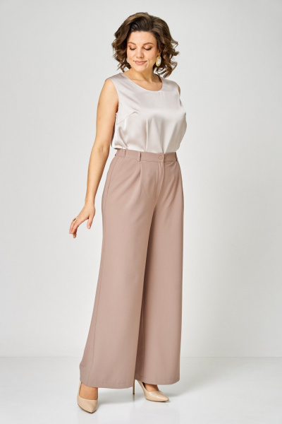 Брюки, жакет ANASTASIA MAK 1314 капучино - фото 14