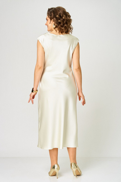 Платье ANASTASIA MAK 1317 молочный - фото 7