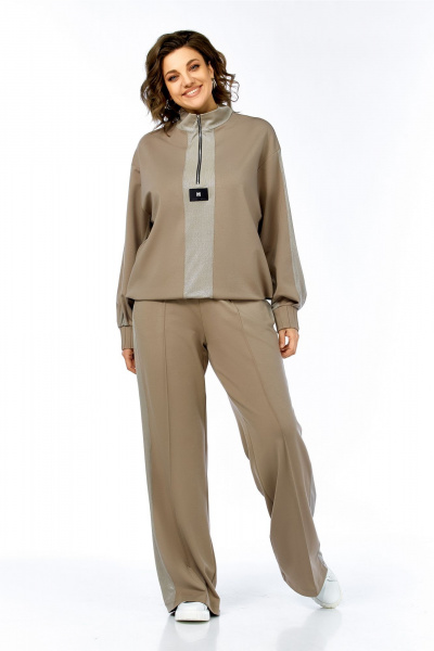 Брюки, джемпер Ольга Стиль С-1001 олива - фото 7