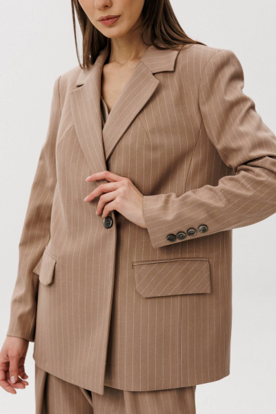 Брюки, жакет, жилет Fantazia Mod 5220 бежево-пудра - фото 4