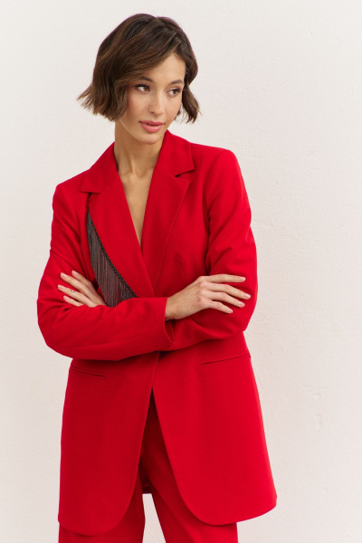Брюки, жакет RINKA 1479 красный - фото 5
