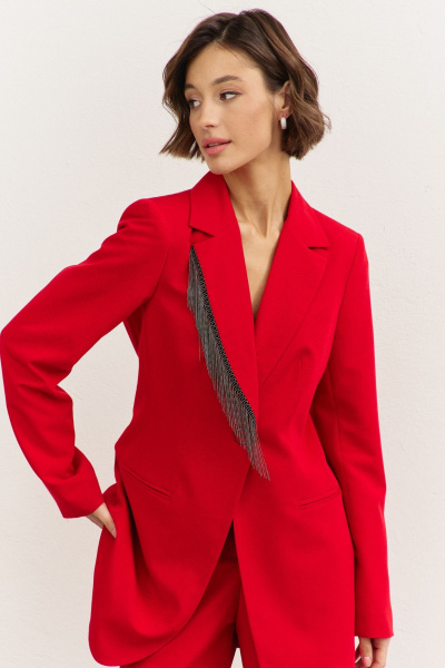 Брюки, жакет RINKA 1479 красный - фото 4