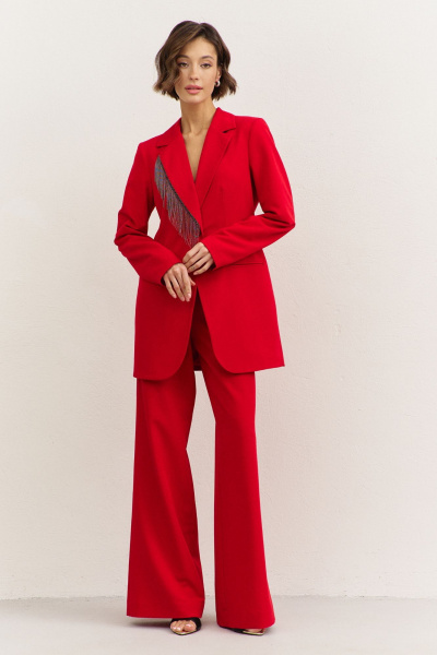 Брюки, жакет RINKA 1479 красный - фото 3