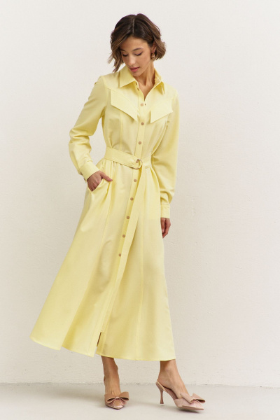 Платье RINKA 1482/1 желтый - фото 7