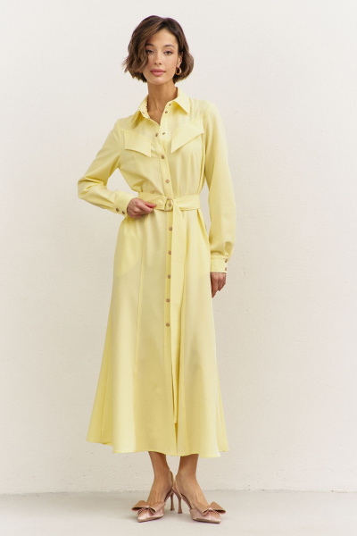 Платье RINKA 1482/1 желтый - фото 4