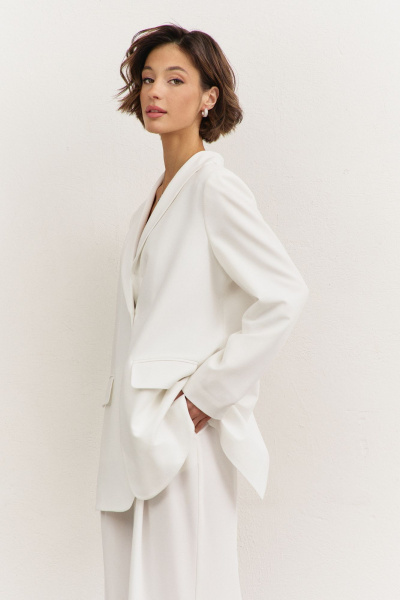 Брюки, жакет RINKA 1483/2 белый - фото 9