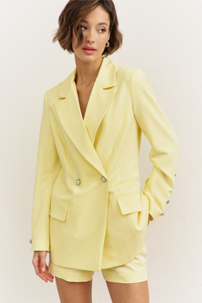 Жакет, юбка RINKA 1489/1 желтый - фото 6