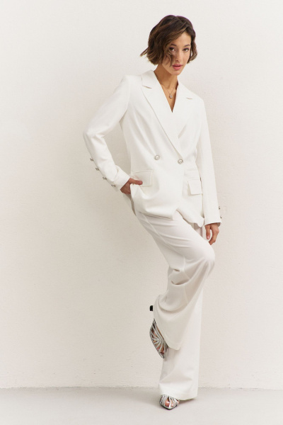 Брюки, жакет RINKA 1492/1 белый - фото 9
