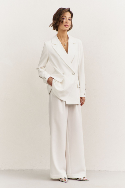 Брюки, жакет RINKA 1492/1 белый - фото 8