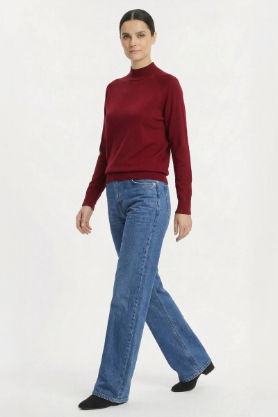 Демисезонный свитер с рукавом реглан и ластичным воротником Полесье С3316-15 5С1754-Д43 170,176 георгин - фото 2