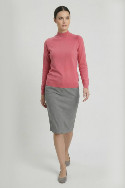 Свитер прямого силуэта с регланом двойная стойка демисезон Полесье С3316-15 5С1754-Д43 158,164 десерт_17-1927 - фото 2