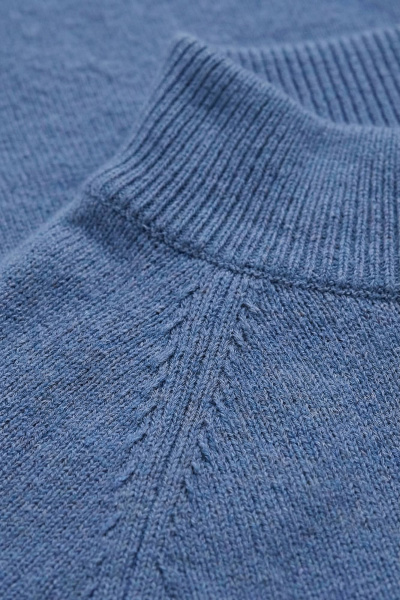 Демисезонный прямой свитер с рукавом реглан Полесье С3316-15 5С1754-Д43 158,164 королевский_синий - фото 5